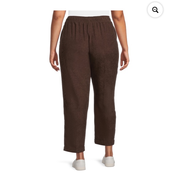 Just My Size Dark Brown Corduroy Pull On 2 Pocket Pants 2X (18W-20W) NEW - Picture 7 of 10